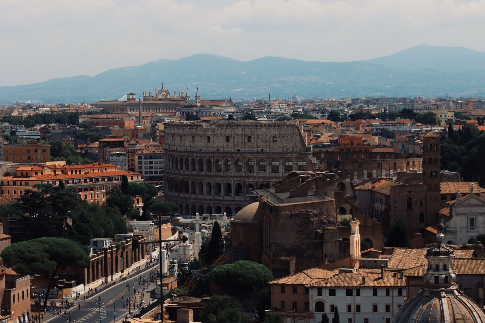 Arquitectura italiana al atardecer